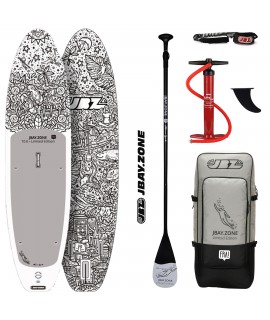 JBay.Zone SUP komplet 10.6 FRA! Limited Edition + veslo + tlačilka + nahrbtnik + leash