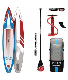 JBay.Zone SUP komplet 12.6 Cj4 Rush + veslo + tlačilka + nahrbtnik + leash